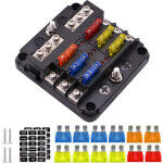 [jamais utilis�] bloc - fusibles �tanche 4 � 6 voies, fusible pour voiture, porte fusible blocs fusible ...