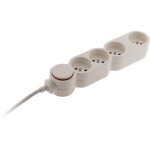 Bloc home 4 prises 16a 2p + t + parafoudre - blanc zenitech Bloc home 4 prises 16a 2p + t + parafoudre - blanc zenitech