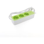 Bloc multiprise 3x16a 3g1. 0 mm� - 1, 5 m - vert - chacon