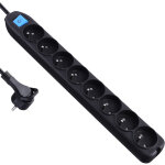 Bloc multiprise 8 prises avec interrupteur, c�ble 1, 5m