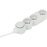 Bloc multiprise home green 3 prises 2p + t - blanc zenitech