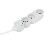 Bloc multiprise home green 3 prises 2p + t - blanc zenitech