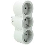 Bloc multiprises legrand 694518 / 3 prises / blanc et gris.