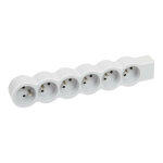 Bloc multiprise standard mobile 6 prises de courant 2p + t  cbler (049499 / 050063)