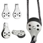 Bloc de poulie en acier inoxydable poulie de bateau 25 mm poulie de c�ble poulie de levage solide poulie ...