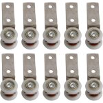 Bloc � rouleaux pour tube d'angle de 2, 5  x 0, 75  avec roulement m�tallique et deux roulettes en plastique ...