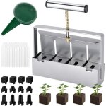 Blocage du sol � la main, bloqueur de sol manuel, 4x2 inch seed block makers, presse motte pour semis, ...