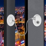 Bloque fenetre enfant, lot de 2 auto - adh�sifs verrou de s�curit� pour enfant s�curit� fen�tre sans ...