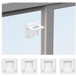 Bloque porte coulissante - s�curit� enfant - blanc - fen�tre verrouillage - patin adh�sif