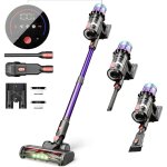 Aspirateur balai sans fil v22, 550w / 45kpa, avec 65 min d'autonomie & contrôlés par ecran tactile, capacité ... Aspirateur balai sans fil v22, 550w / 45kpa, avec 65 min d'autonomie & contrôlés par ecran tactile, capacité ...