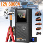 Blossom chargeur de batterie de voiture 12v, courant de charge max, 6000a, �cran lcd, avec fonction de ...