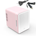 Blossom mini r�frig�rateur 4l - voiture / maquillage / skincare - miroir + led - usb - blanc