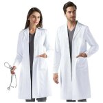 (l)blouse de laboratoire blanche. en coton de haute qualit avec poignets boutonns pais. convenant ...