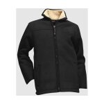Blouson polaire doublé sherpa lma ecorce noir l Blouson polaire doublé sherpa lma ecorce noir l