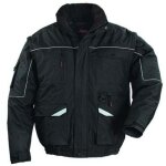 Blouson de travail 2en1 manches amovibles coverguard ripstop multipoches noir 3xl