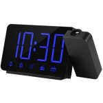 (blu - ray) projecteur 180 degr�s, r�veil � projection radio, horloge �lectronique � affichage led, r�veil ...