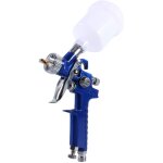 Gistuch - blue gravity feed hvlp mini pistolet  peinture  air basse pression 0, 8 mm buse 100 ml