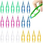 Lot de 10 pinces à épiler multicolores en plastique léger pour le bricolage de perles électroniques familiales ... Lot de 10 pinces à épiler multicolores en plastique léger pour le bricolage de perles électroniques familiales ...