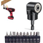 Lot de 11 visseuses d'angle 105 pour visseuse sans fil, embout d'angle, adaptateur de douille, visseuse ...