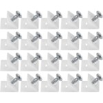Bluedeer - 20 pices cales en plastique pour meuble tiroir, querre de fixation, connecteur arrire stabilisat ...