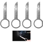 Lot de 4 outils de dmontage d'autoradio - outil de dverrouillage radio - compatible avec vw pour ford ...