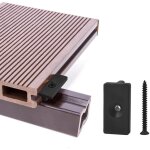 Bluedeer - clips de terrasse composites - lot de 100 pices, attaches caches de 6 mm, fixations en plastique ...
