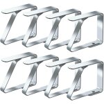 Bluedeer - pinces  nappe ensemble de 8 acier inoxydable nappe clips anti - glissant (4cm x 8 pices) ...