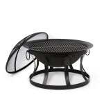 Blum - brasro de jardin feldt pentos - foyer de terrasse - grille barbecue 60cm - pare - tincelles ...