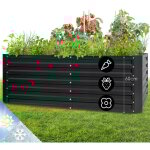 Blumfeldt jardinieres exterieur surleves, pot de fleur exterieur pour les fleurs, herbes, fruits, lgumes, ...