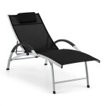Feldt sun valley bain de soleil avec oreiller, chaise longue pliable, transat de relaxation, structure ... Feldt sun valley bain de soleil avec oreiller, chaise longue pliable, transat de relaxation, structure ...