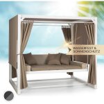 Balancelle de jardin, xl balancelle de jardin hamac avec auvent et rideaux, balancelle de jardin 3 places ...