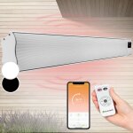 Klarstein chauffage electrique  infrarouge, chauffage de jardin 2400w, app smart wifi, tlcommande, ...