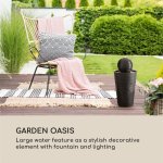 Liquitorre fontaine de jardin 200 l / h panneau solaire batterie 2w led Liquitorre fontaine de jardin 200 l / h panneau solaire batterie 2w led