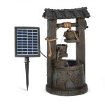 Blumfeldt speyer - fontaine de jardin d'eau solaire, 2, 8 watts, autonomie 5h, panneau solaire 17, 5 ...