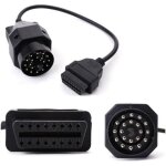 Bmw adaptateur de diagnostic rond obd2 ii 20 broches pour bmw e36 e46 e38 e39 e53 x5 z3