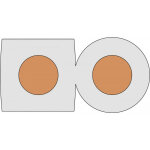 Bobine 100m c�ble parall�le 2x1. 5mm transparent k24170