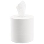 Bobine d'essuyage papier blanc