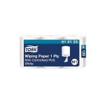 Tork - bobine de papier d essuyage devidage central blanc m1, essuyage mains et surfaces, 3 x 120 m, ...