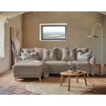 Bobochic - lena - canap� d'angle r�versible convertible - 4 places - style scandinave