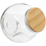 5five simply smart - bocal à bonbons penché - verre et pin - 2, 1 l - livraison gratuite 5five simply smart - bocal à bonbons penché - verre et pin - 2, 1 l - livraison gratuite