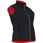 Bodywarmer l�ger femme dakota - lma - couleur noir / rouge - taille v�tement xl