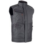 Bodywarmer de travail bicolore gris / noir cratre - lma - couleur gris / noir - taille vtement 2xl