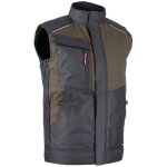 Bodywarmer de travail bicolore marron / noir sideral - lma - couleur marron / noir - taille vtement ...