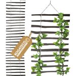 Bogateco pergola �chelle en bois pour plantes grimpantes modena 50 cm noir