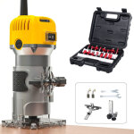 Bois d�fonceuse affleureuse �lectrique 800w 10000 - 30000rpm, 6 vitesses variables, routeur � bois �lectrique ...