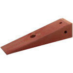 Bois d'�chafaudage egs, cale en bois glac� rouge 10 x 12 x 45 cm