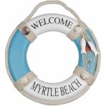 Vurahome - en bois nautique vie nautique d�coratif bou�e de sauvetage bou�e maison mur porte tentures ...