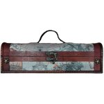 En bois vintage rouge vin champagne bouteille titulaire bo�te une bouteille bouteille � vin bo�te cadeau ...