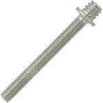Scell - it ? boite de 100 pattes � vis en acier zingu� m5x50mm ? fixation pour colliers de plomberie ...