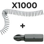 Boite de 1000 vis vrac 3. 5x25mm senco - gf525td - fr + 1 embout ph2 Boite de 1000 vis vrac 3. 5x25mm senco - gf525td - fr + 1 embout ph2